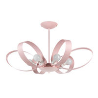 KRONLEUCHTER 65/110 cm   - Pink, Design, Metall (65/110cm)