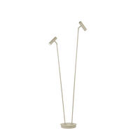 LED-STEHLEUCHTE 95,8/137 cm    - Sandfarben/Weiß, Basics, Kunststoff/Metall (95,8/137cm) - Hell