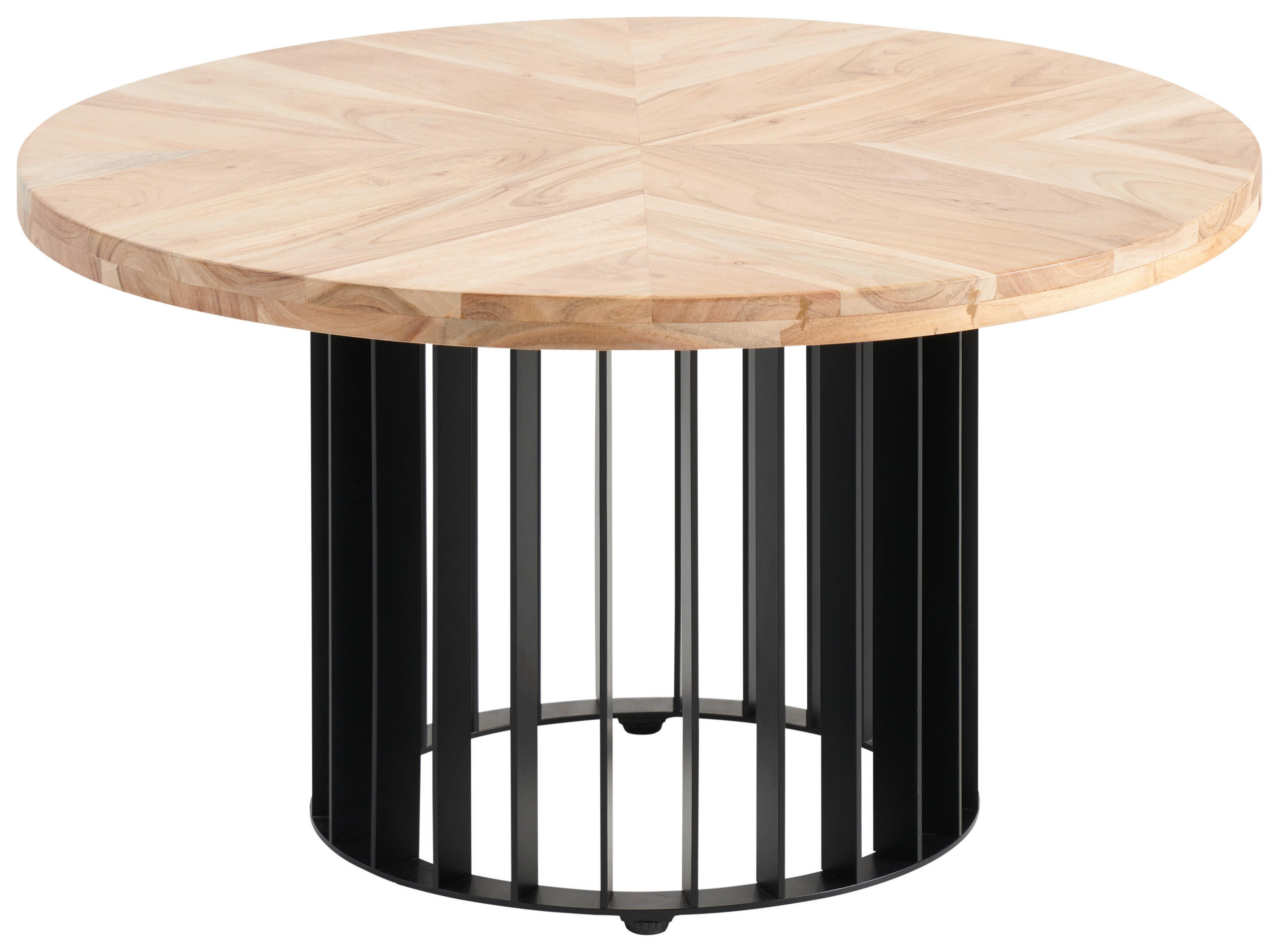 COUCHTISCH in Holz, Metall  - Schwarz/Akaziefarben, Design, Holz/Metall (70/40/70cm) - Livetastic
