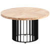 COUCHTISCH in Holz, Metall  - Schwarz/Akaziefarben, Design, Holz/Metall (70/40/70cm) - Livetastic