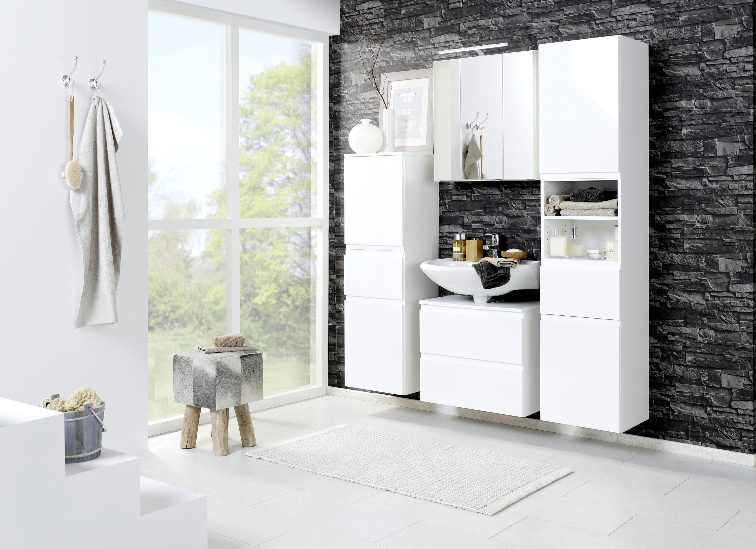 SPIEGELSCHRANK 100/64/20 cm  - Weiß, Design, Glas/Holzwerkstoff (100/64/20cm) - Xora