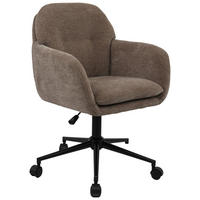 DREHSTUHL  in Webstoff Braun  - Schwarz/Braun, Modern, Kunststoff/Textil (55/85-95/60cm) - MID.YOU