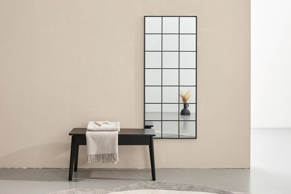 WANDSPIEGEL 60/140/1,6 cm    in rechteckig  - Schwarz, Trend, Glas/Holzwerkstoff (60/140/1,6cm) - Carryhome