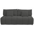 BOXSPRINGSOFA in Chenille Anthrazit  - Anthrazit/Schwarz, MODERN, Kunststoff/Textil (210/72/105cm) - Cantus