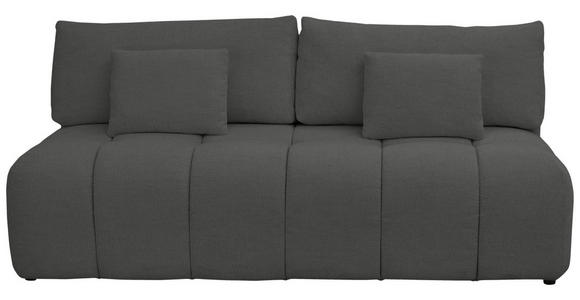 BOXSPRINGSOFA in Chenille Anthrazit  - Anthrazit/Schwarz, MODERN, Kunststoff/Textil (210/72/105cm) - Cantus
