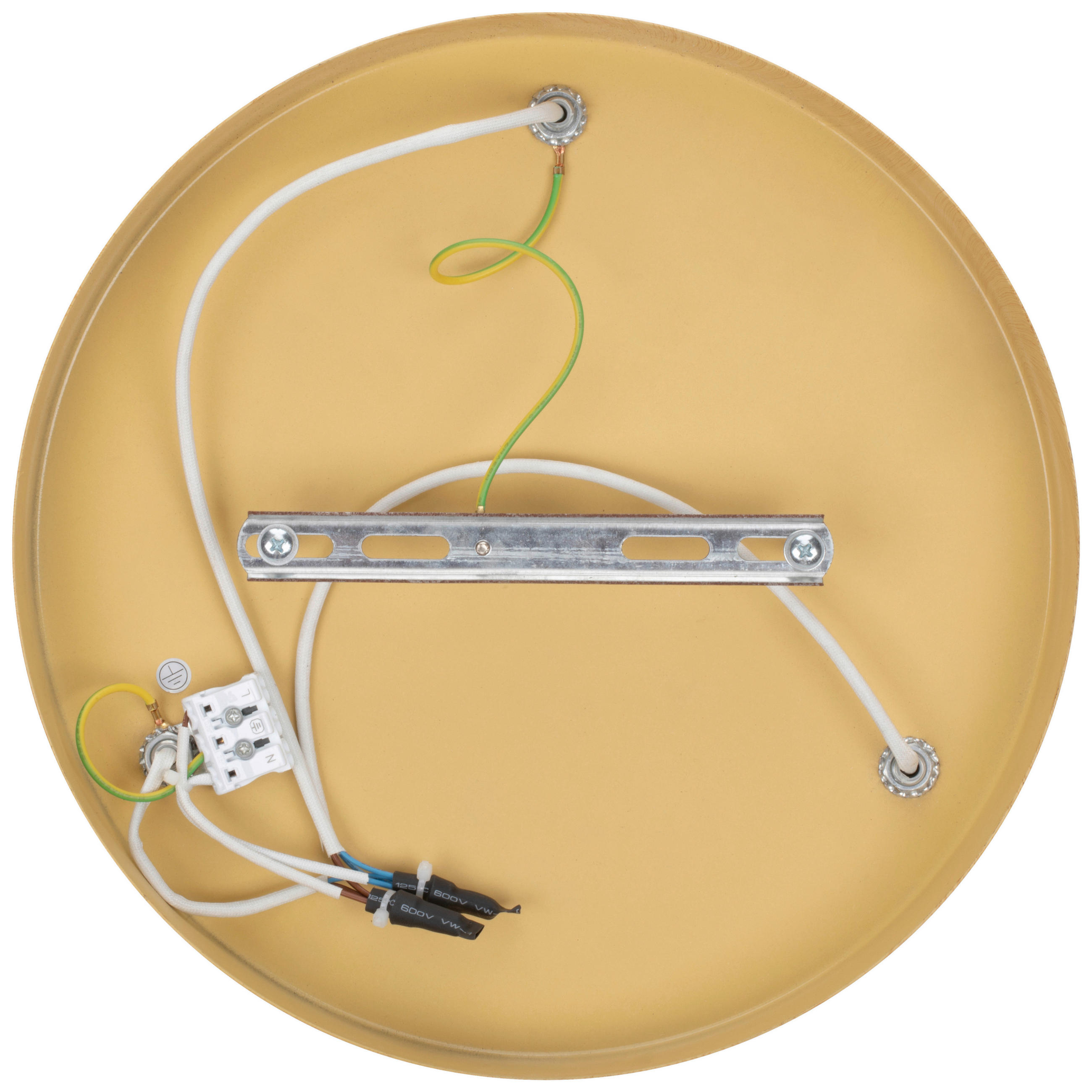 Thumbnail - Nouvel Deckenleuchte, Weiß, Eiche, Metall, Glas, Holzoptik,Holzoptik, rund,rund, 18 cm, RoHS, ISO 9001, Bsci, CE, Lampen...