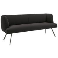 SITZBANK in Metall, Textil Anthrazit  - Anthrazit, Design, Textil/Metall (200/87/64cm) - Venjakob