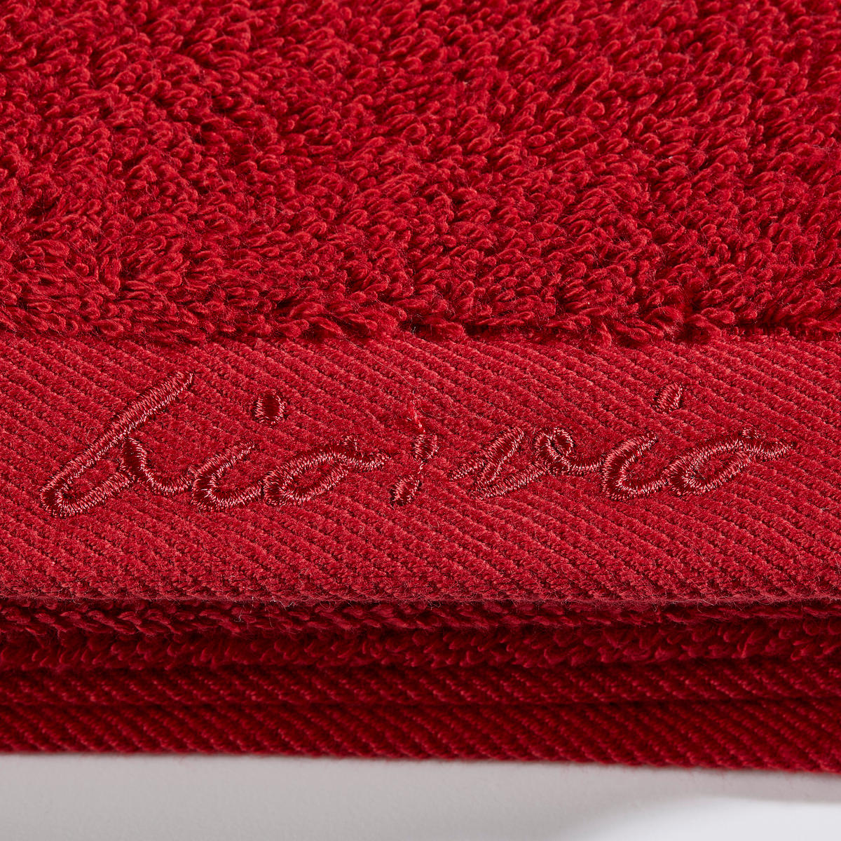 HANDTUCH Bonita Rot  - Rot, Basics, Textil (50/100cm) - Bio:Vio