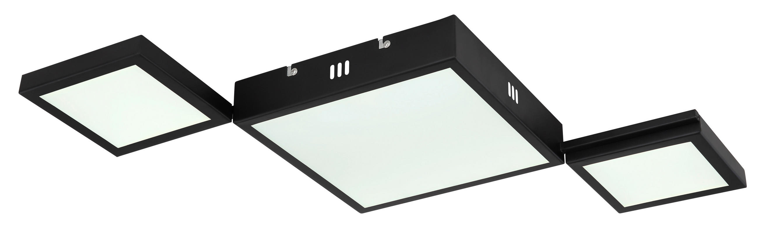 STROPNA LED-SVETILKA  Burkhard //2700-6500 K/230 V/ - črna/opal, Basics, kovina/umetna masa (93/42,5/4,5cm)
