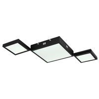 STROPNA LED-SVETILKA  Burkhard //2700-6500 K/230 V/ - črna/opal, Basics, kovina/umetna masa (93/42,5/4,5cm)