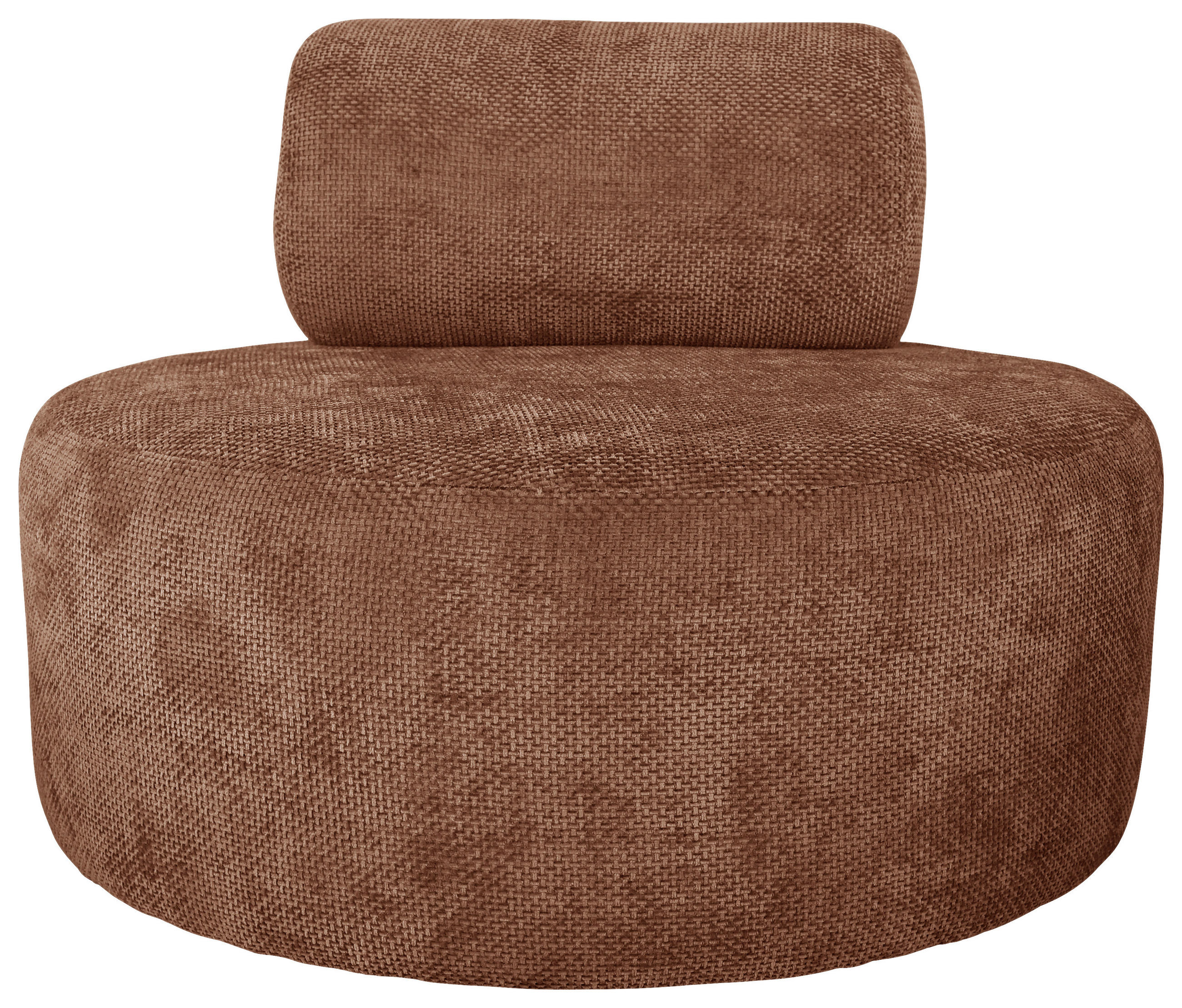 SESSEL in Struktur Terracotta  - Terracotta/Schwarz, Basics, Textil/Metall (88/70/88cm) - Livetastic