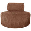 SESSEL in Struktur Terracotta  - Terracotta/Schwarz, Basics, Textil/Metall (88/70/88cm) - Livetastic