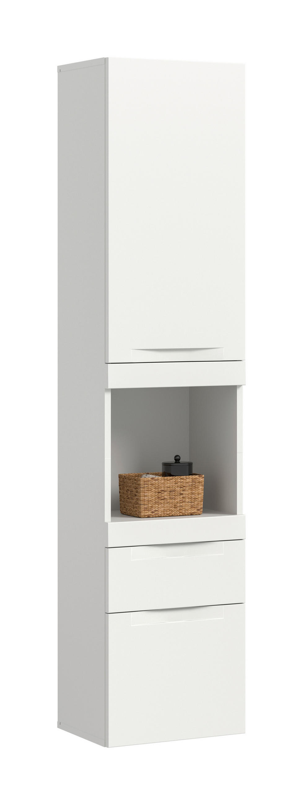 Mid.you Hängeschrank Viana Weiß 38x166x31 cm