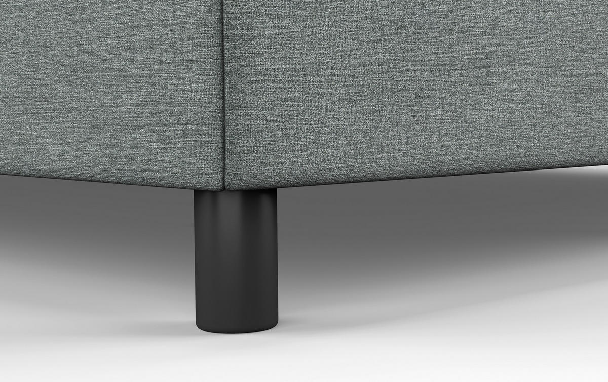 BOXBETT 180/200 cm  in Hellgrün  - Schwarz/Hellgrün, Modern, Holzwerkstoff/Textil (180/200cm) - MID.YOU
