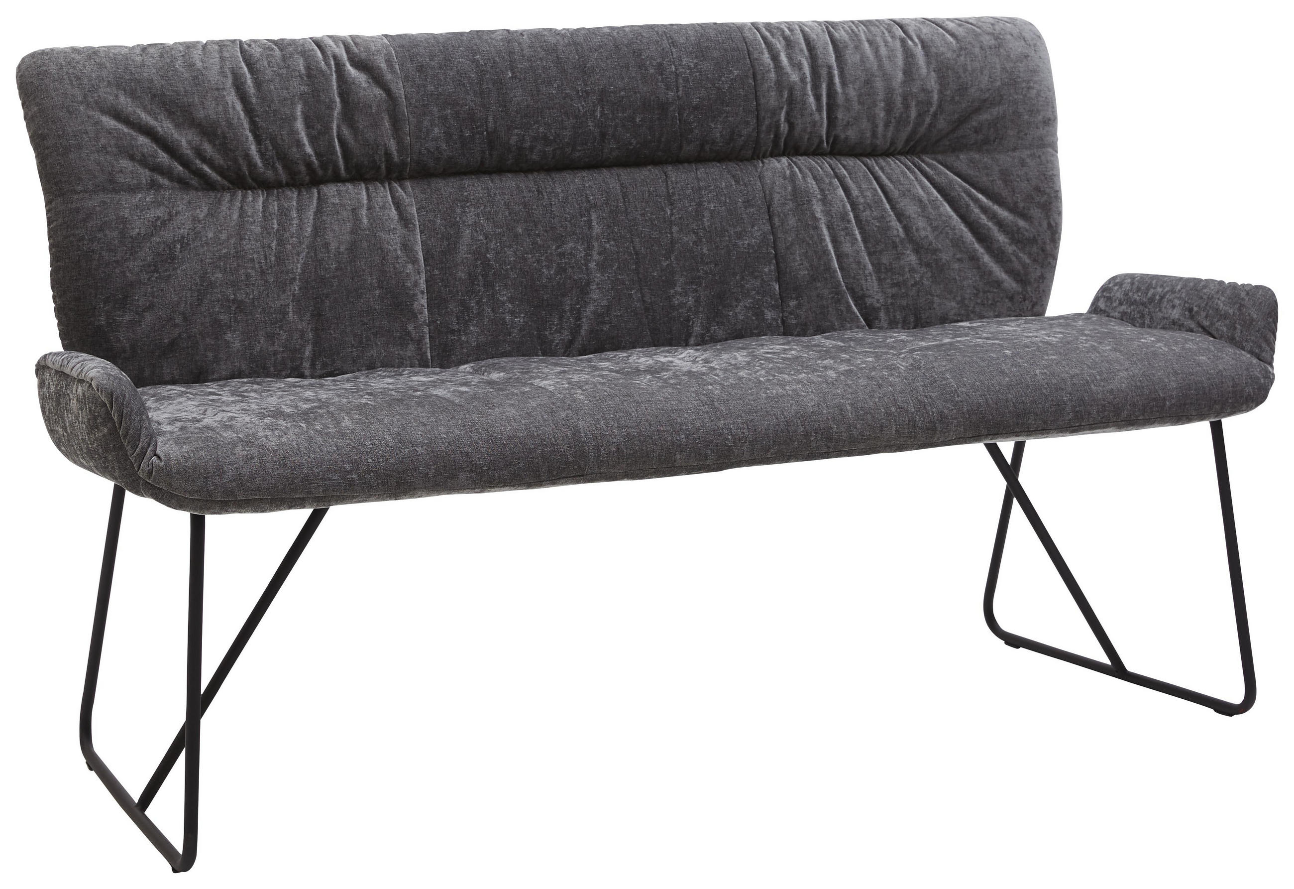 Sitzbank 180/90/62 cm in Grau, Schwarz