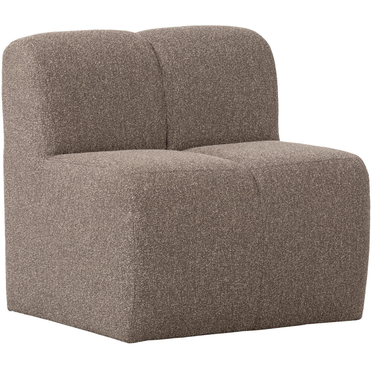 SITZBANK in Textil Braun  - Schwarz/Braun, MODERN, Kunststoff/Textil (84/83/73cm) - Livetastic