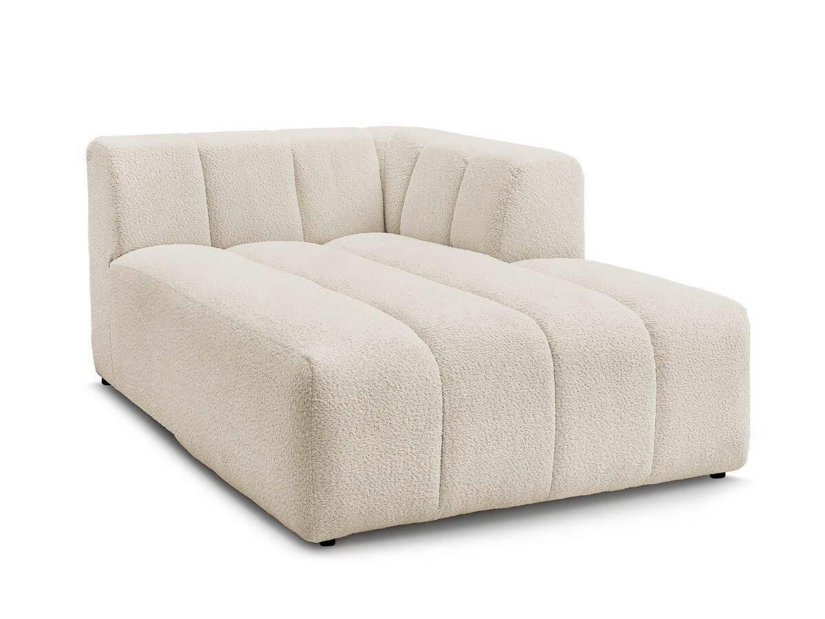 SOFAELEMENT ANNECY Bouclé Beige  - Beige/Schwarz, MODERN, Kunststoff/Textil (120/72/170cm)