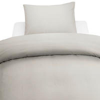 PÅSLAKANSET linneimitation 150/210 cm  - beige, Klassisk, textil (150/210cm)