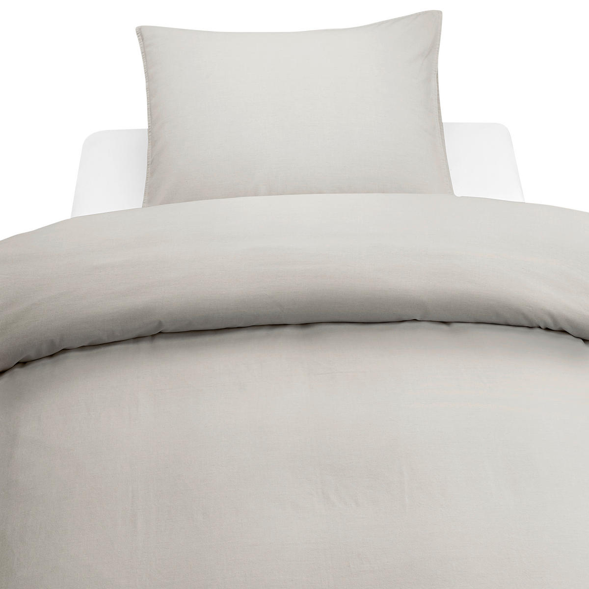 PÅSLAKANSET linneimitation 150/210 cm  - beige, Klassisk, textil (150/210cm)