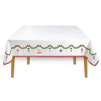 TISCHDECKE Magie de Noel 180/145 cm  - Smaragdgrün/Rot, Basics, Textil (180/145cm) - POZZI AND EASY LIFE