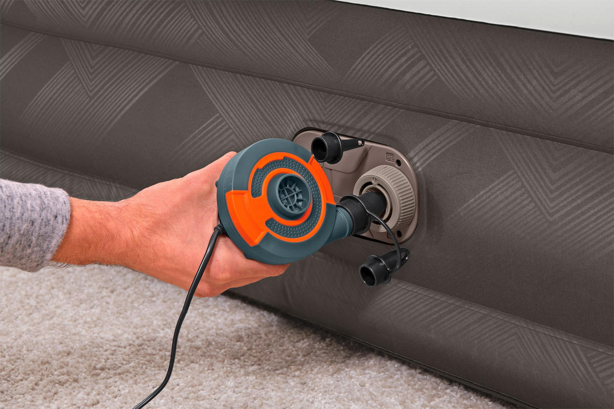 LUFTBETT FORTECH QUEEN 69133 Grau, Dunkelgrau  - Dunkelgrau/Grau, KONVENTIONELL, Kunststoff (203/152/36cm) - Bestway