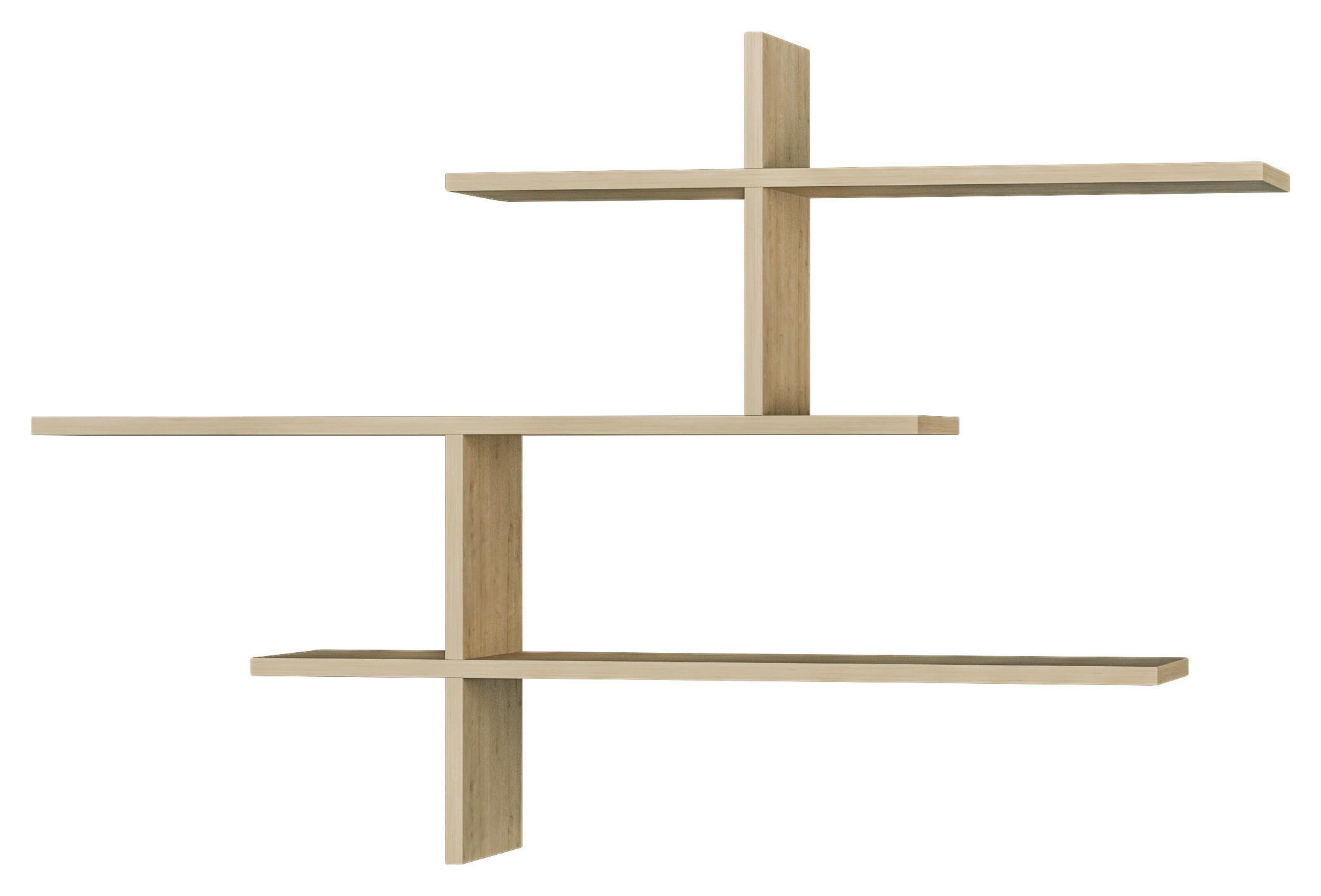 Livetastic WANDREGAL Eiche 123cm × 22cm × 81cm