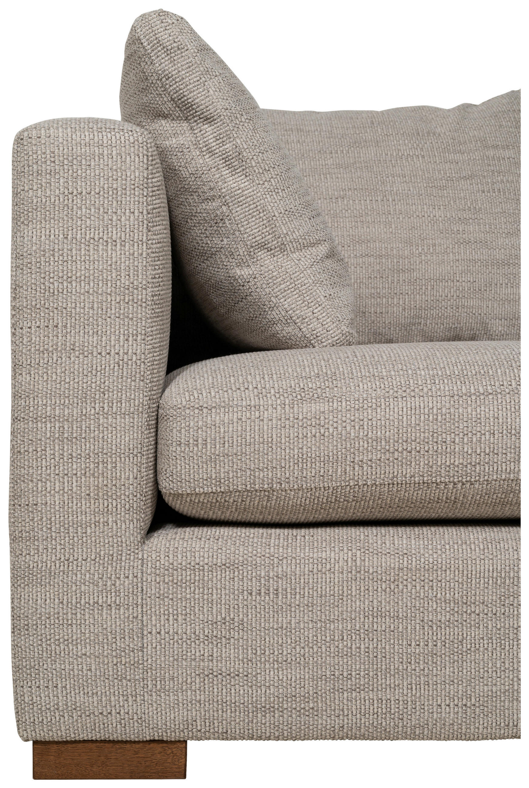 SOFFA i brun  - brun/valnötsfärgad, Klassisk, metall/trä (318/80/272cm) - Hom`in