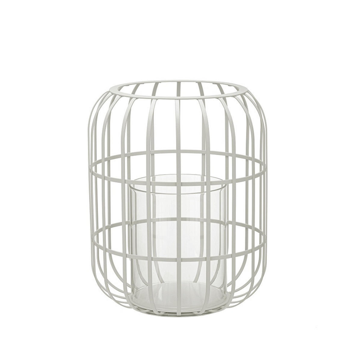 LATERNE - Beige, KONVENTIONELL, Metall (27,8/34,2cm) - Blomus