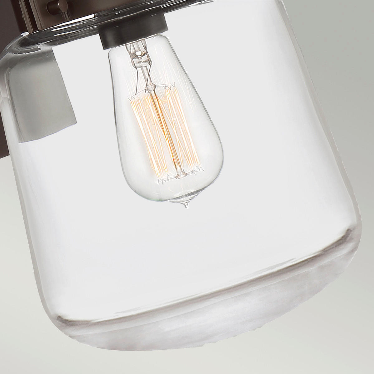 AUSSENWANDLEUCHTE - Bronzefarben, Konventionell, Glas/Metall (22,8/25,3/39,3cm) - Elstead Lighting