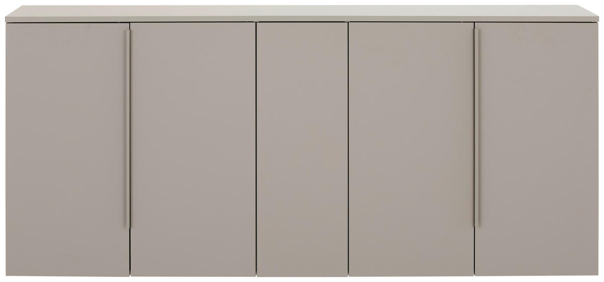 SCHUHSCHRANK Taupe  - Taupe, Design, Holzwerkstoff/Metall (189/82/33cm) - Dieter Knoll