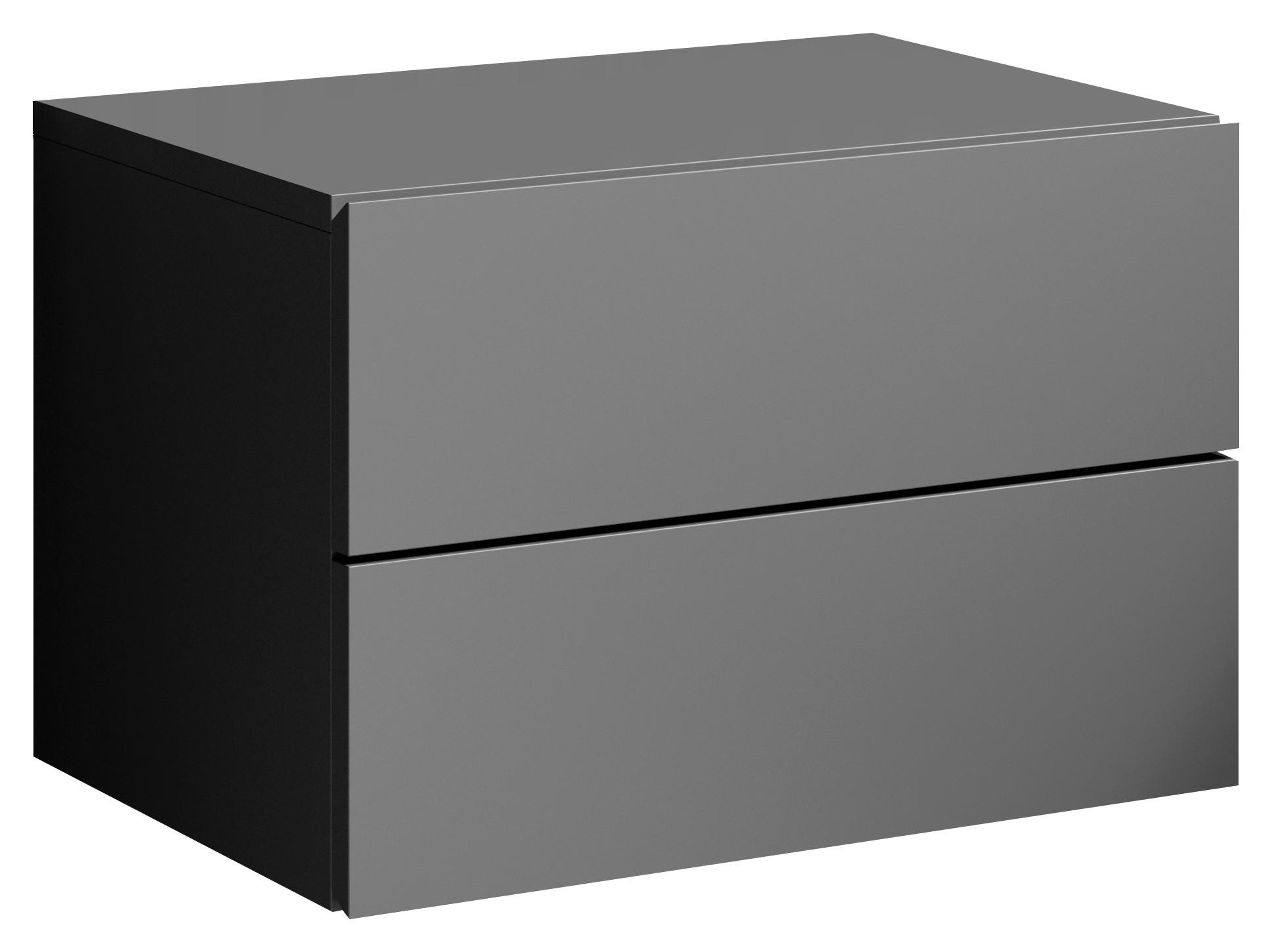 NACHTSCHRANK 42/28/30 cm, Graphitfarben,  - Graphitfarben, MODERN, Holzwerkstoff (42/28/30cm) - P & B