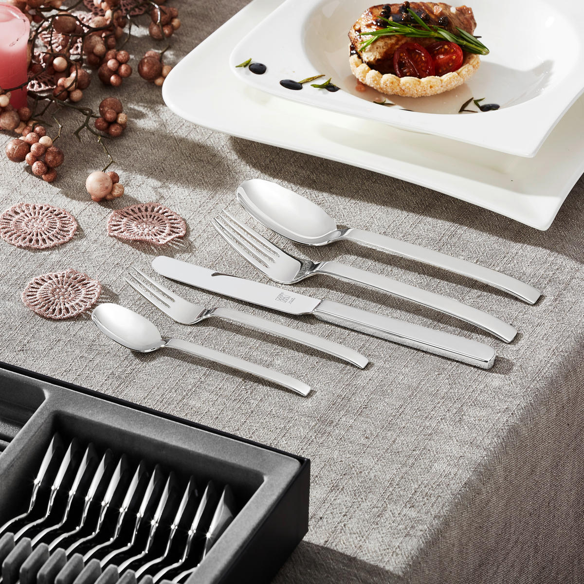 BESTECKSET Wellington  60-teilig  - Basics (37,5/5,5/49,5cm) - Zwilling