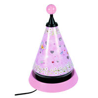 KINDERTISCHLEUCHTE Carousel Margeriten  - Multicolor/Rosa, Design, Kunststoff (21/35cm)