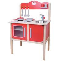 DJEČJA KUHINJA   - crvena, Basics, drvo (55/30/83,5cm)