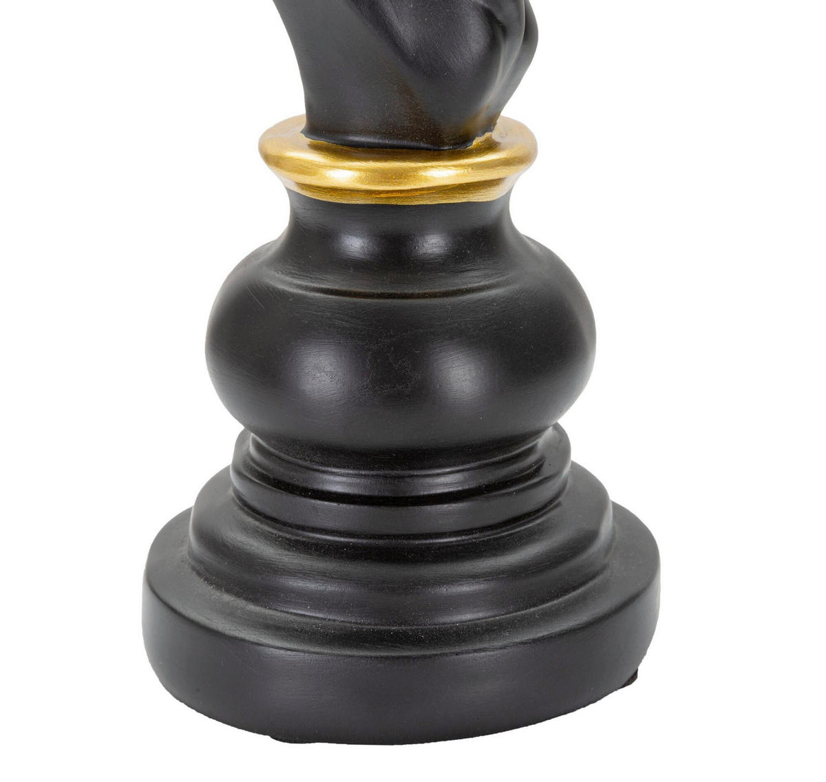 SKULPTUR - Goldfarben/Schwarz, Basics, Kunststoff (14/27/11cm)