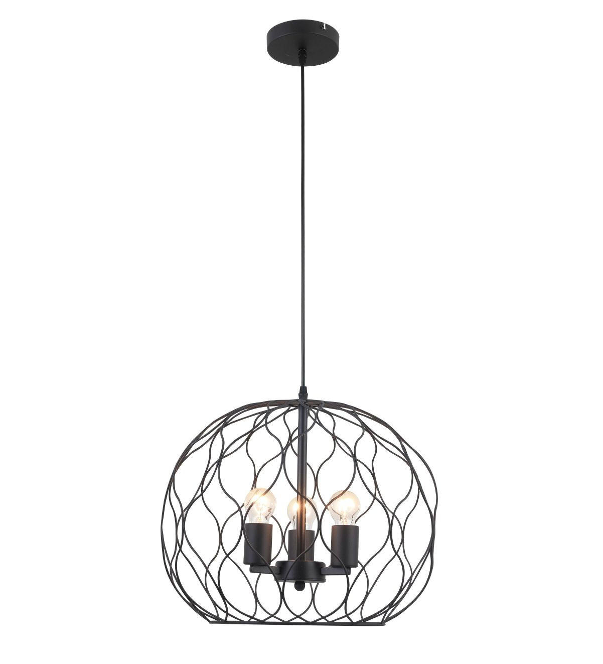 HÄNGELEUCHTE 45 cm  - Schwarz, Trend, Metall (45cm) - Marama