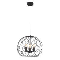 HÄNGELEUCHTE 45 cm  - Schwarz, Trend, Metall (45cm) - Marama