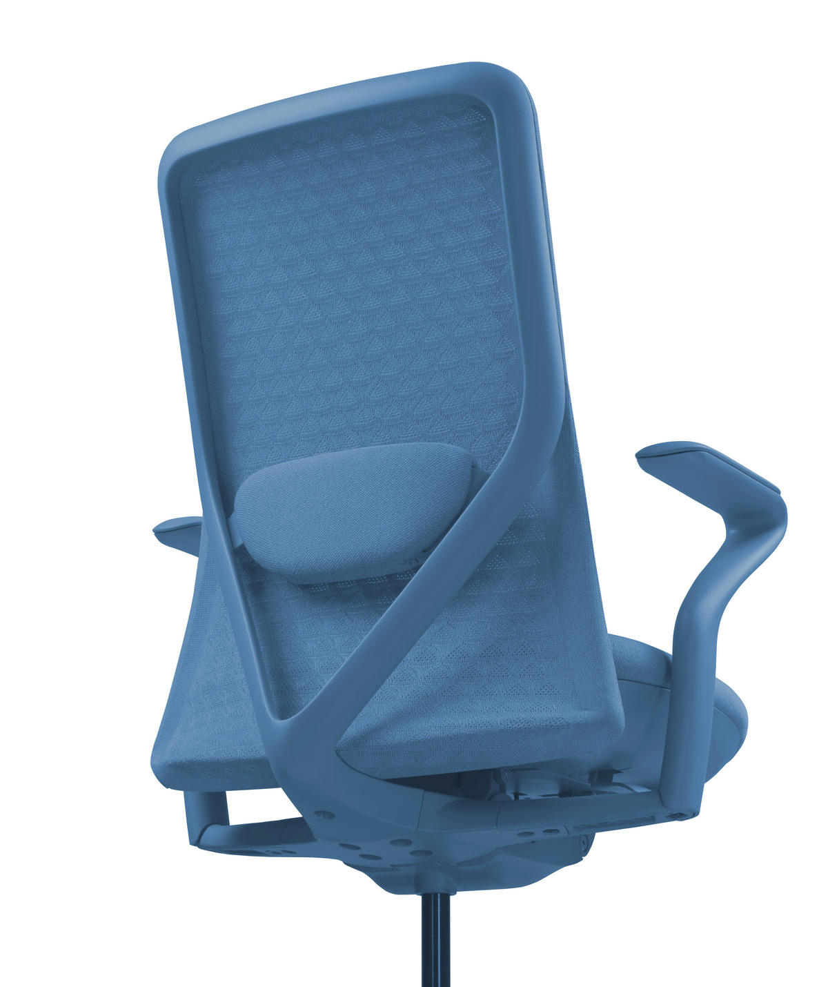 DREHSTUHL Flachgewebe Blau  - Blau, MODERN, Kunststoff/Textil (63/111/67cm) - MID.YOU