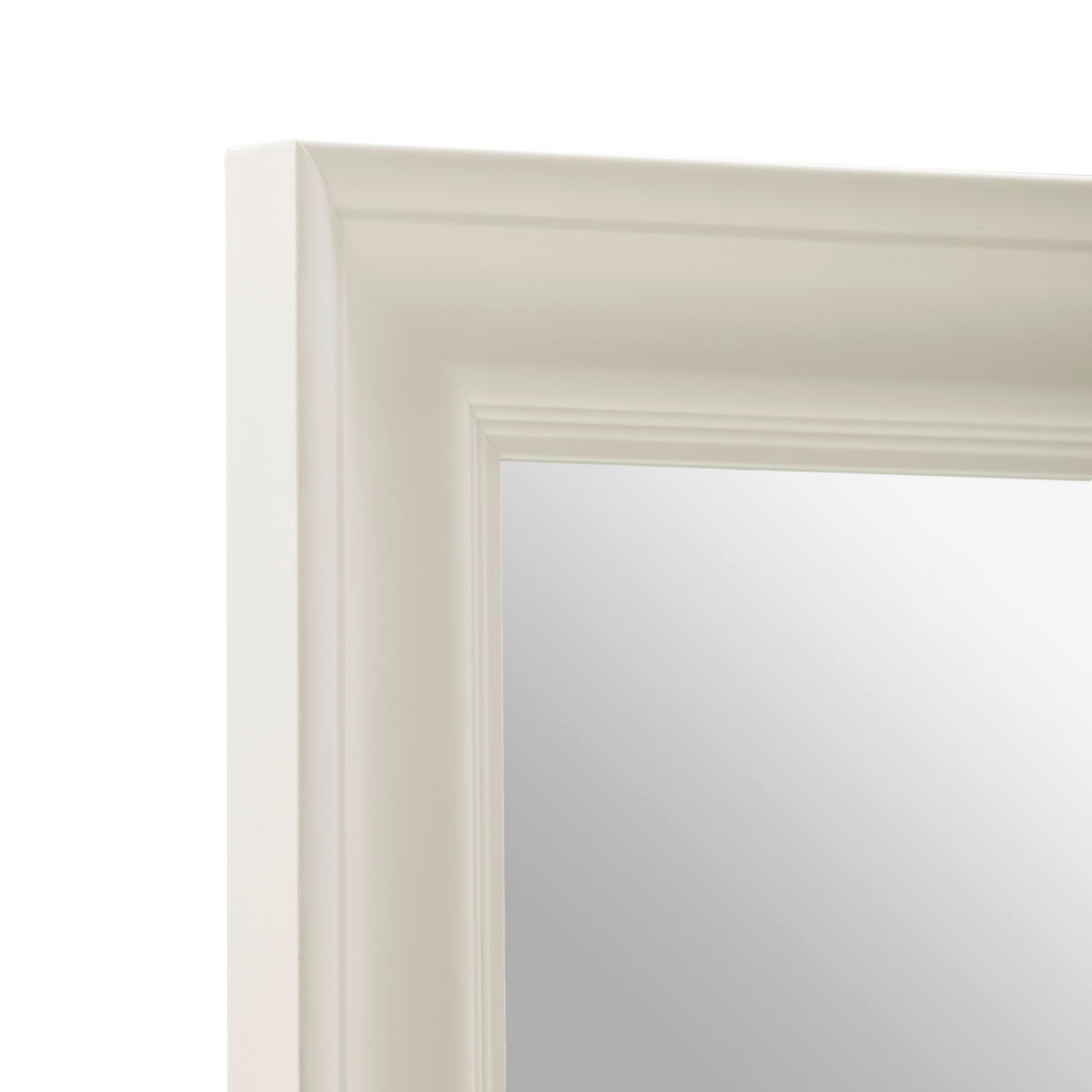 WANDSPIEGEL 78/180/4 cm    in rechteckig  - Weiß, ROMANTIK / LANDHAUS, Glas/Holz (78/180/4cm) - Carryhome