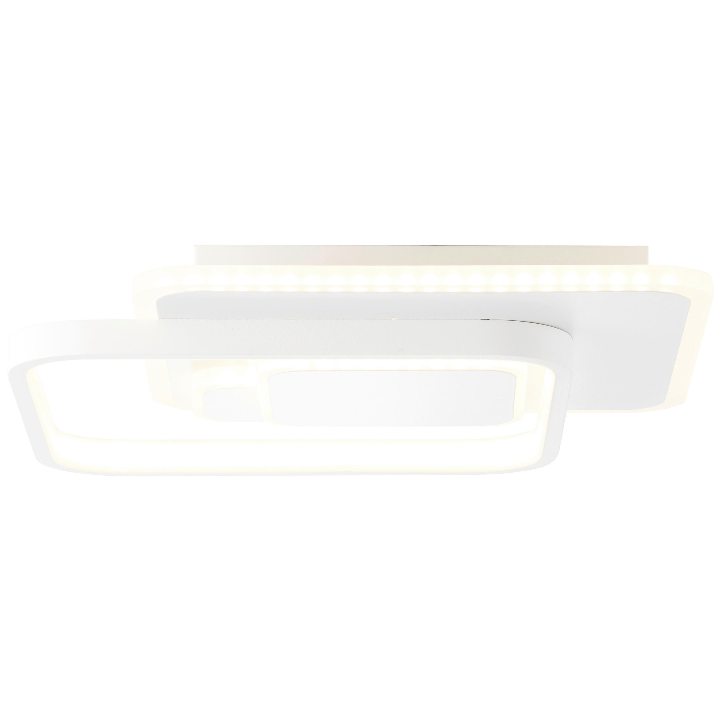 DECKENLEUCHTE    31/31/6 cm  - Weiss, Design, Kunststoff/Metall (31/31/6cm) - Brilliant