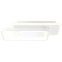 DECKENLEUCHTE    31/31/6 cm  - Weiss, Design, Kunststoff/Metall (31/31/6cm) - Brilliant