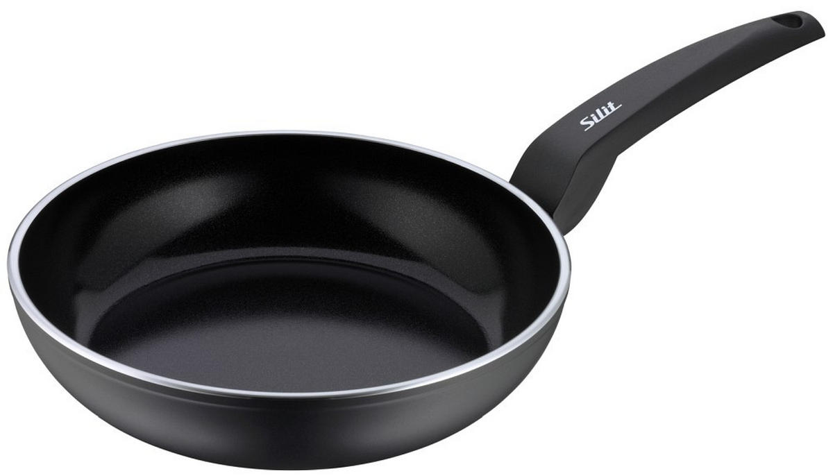 BRATPFANNE messino Keramikbeschichtung 24 cm  - Schwarz, Keramik/Kunststoff (24cm) - Silit