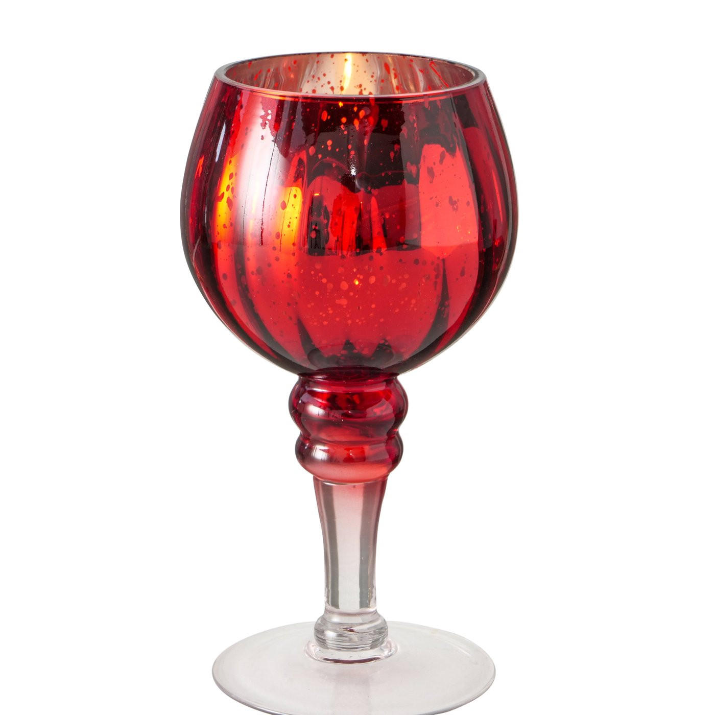 WINDLICHT - Rot, LIFESTYLE, Glas (20cm)