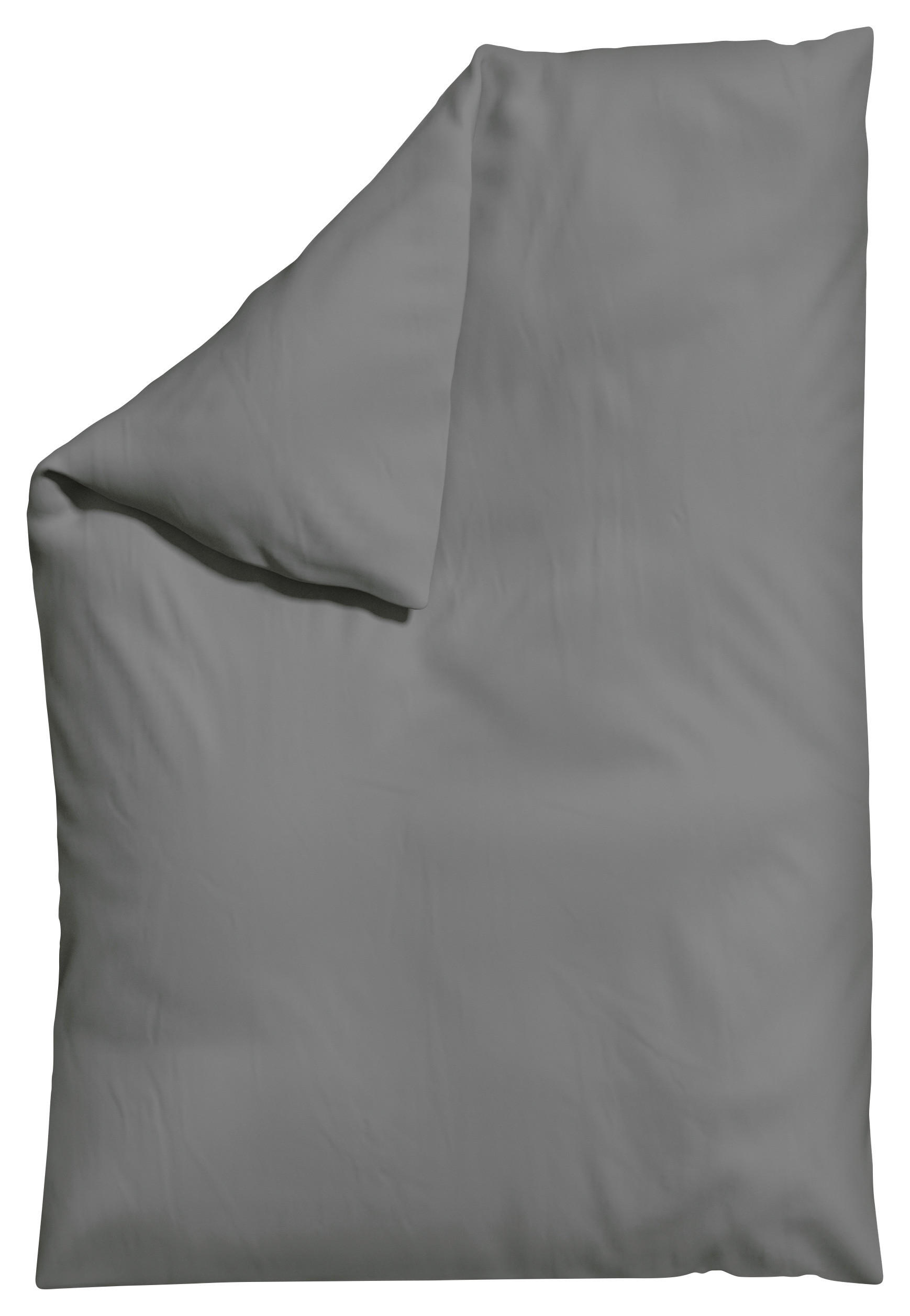 BETTDECKENBEZUG 135-140/200 cm  - Grau, Basics, Textil (135-140/200cm) - Schlafgut