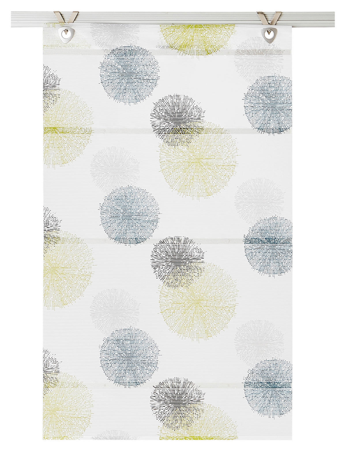 MAGNETROLLO  halbtransparent  80/210 cm    - Blau/Weiß, Basics, Textil (80/210cm) - Novel