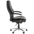 CHEFSESSEL Lederlook, Netz Schwarz  - Schwarz, KONVENTIONELL, Textil/Metall (73/112 - 122/73cm) - Cantus