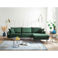 ECKSOFA Eckteil  ROSSANA-2S.REC Grün  - Grün, MODERN, Holz/Textil (258/160cm) - MID.YOU