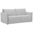 SCHLAFSOFA Webstoff Grau, Hellgrau  - Hellgrau/Schwarz, KONVENTIONELL, Kunststoff/Textil (185/86/104cm) - Carryhome
