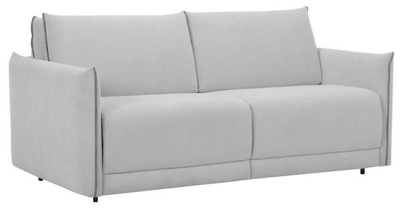 SCHLAFSOFA Webstoff Grau, Hellgrau  - Hellgrau/Schwarz, KONVENTIONELL, Kunststoff/Textil (185/86/104cm) - Carryhome