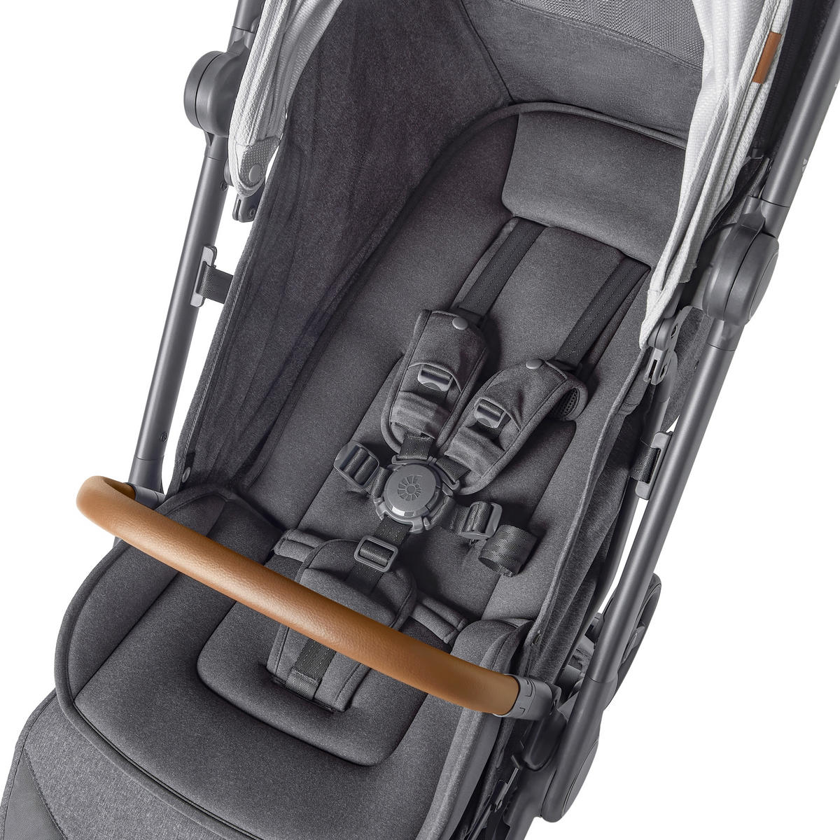 KIŠOBRAN KOLICA  METRO 3 DELUXE  - svetlosiva, Osnovno, metal/tekstil (23/44/56cm) - Ergo Baby
